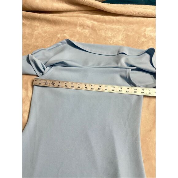 Sylvian Heach Women's Size Medium Blue Knee Length Halter Knee Length Dress - Picture 6 of 10